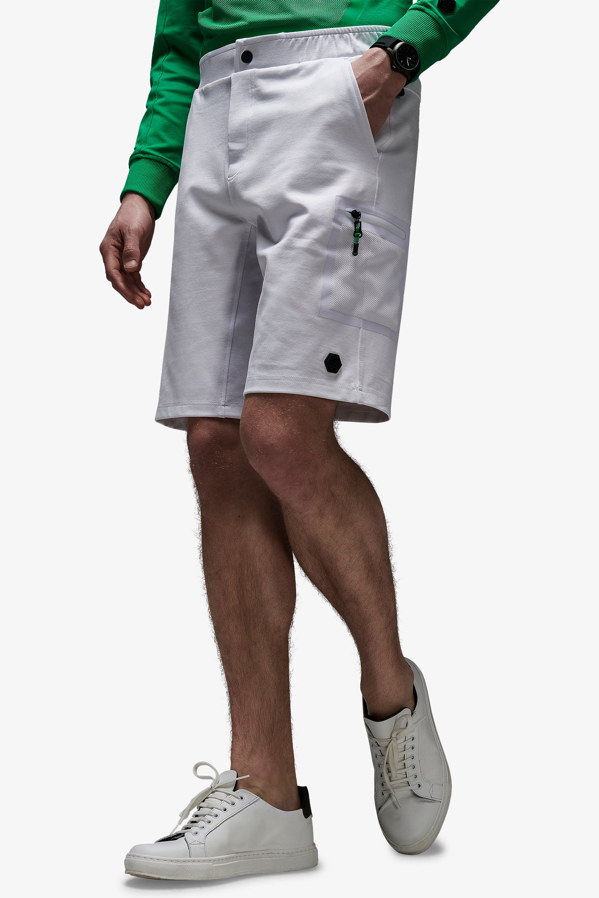 Bermuda technique fluide blanc DNJ