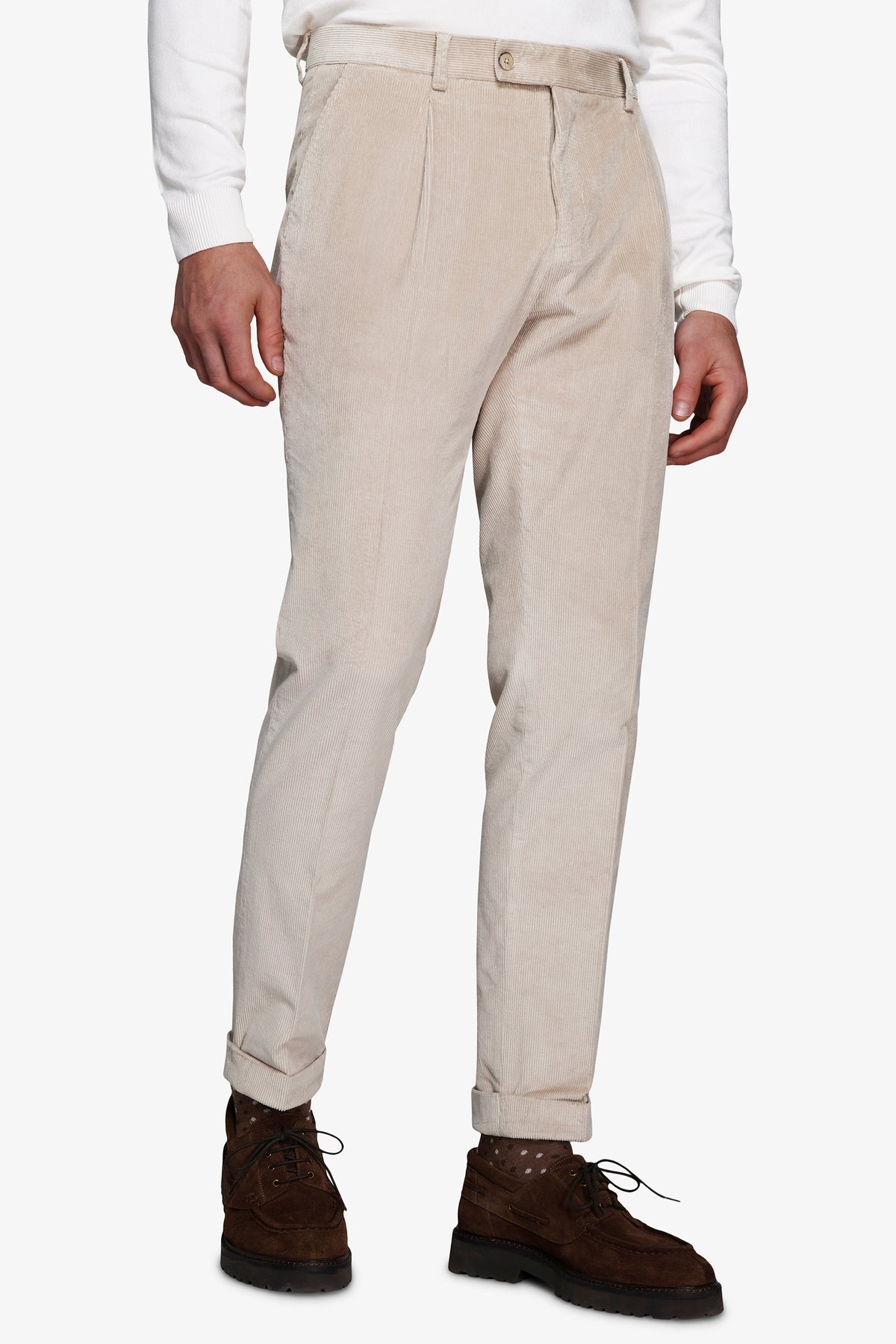 Pantalon en velours côtelé corde