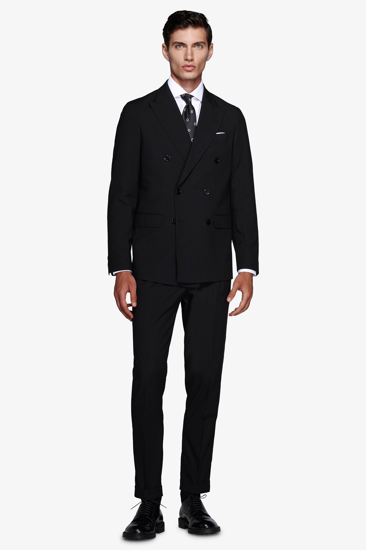 Giacca doppiopetto nera