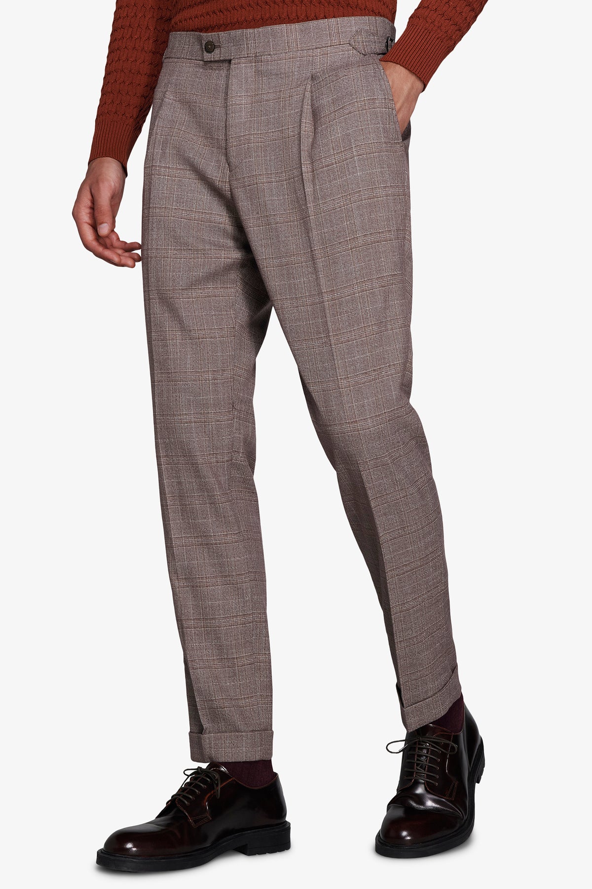 Pantaloni galles tortora