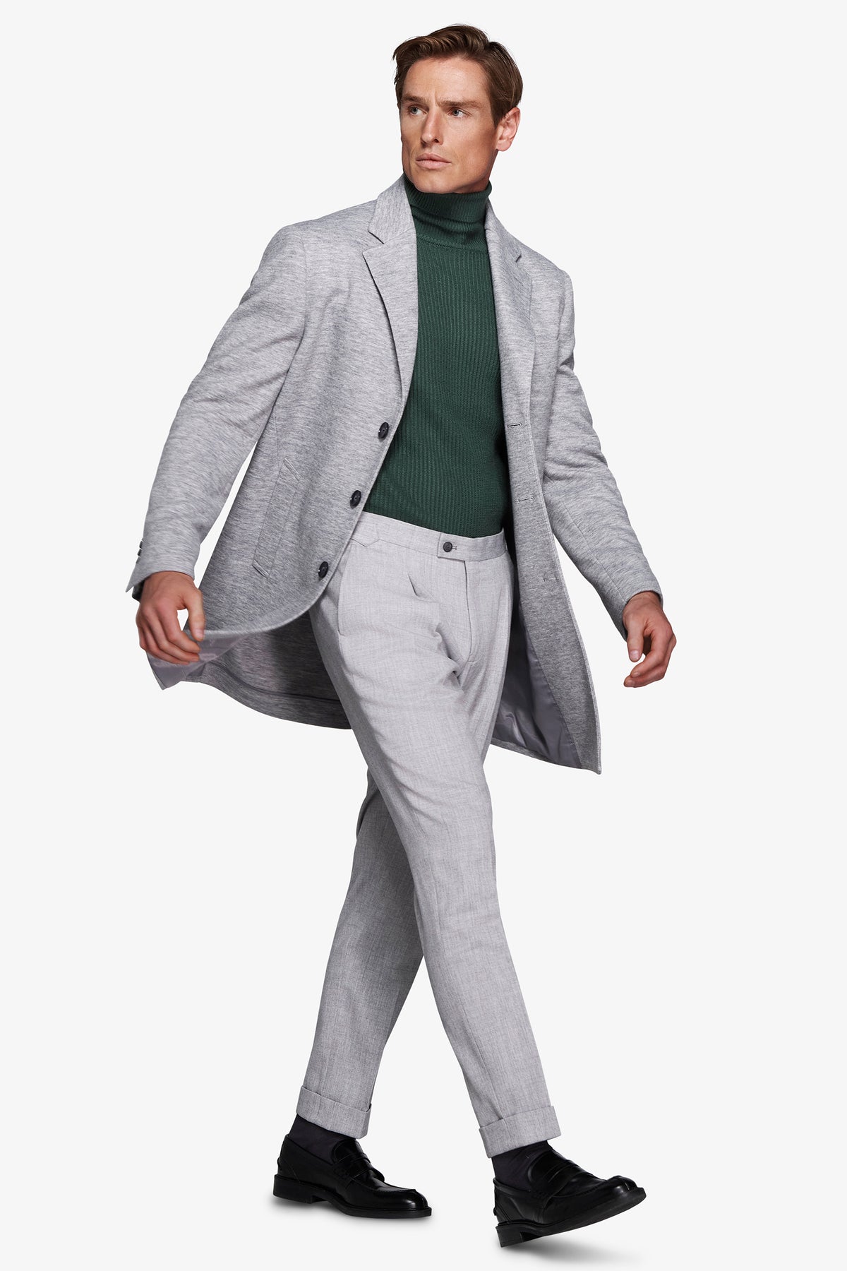 Cappotto baronetto grigio chiaro