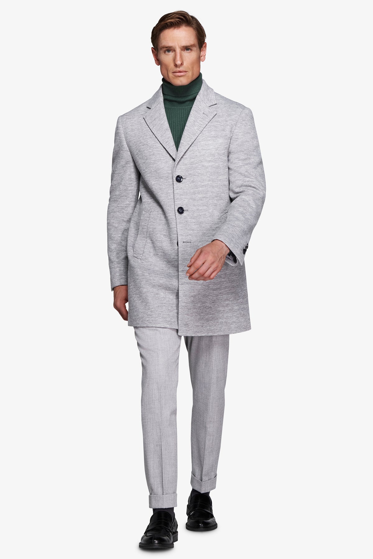 Cappotto baronetto grigio chiaro