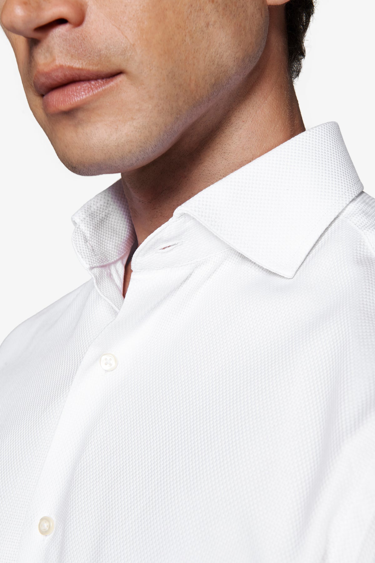 Camicia "la Picoco" operata bianca slim