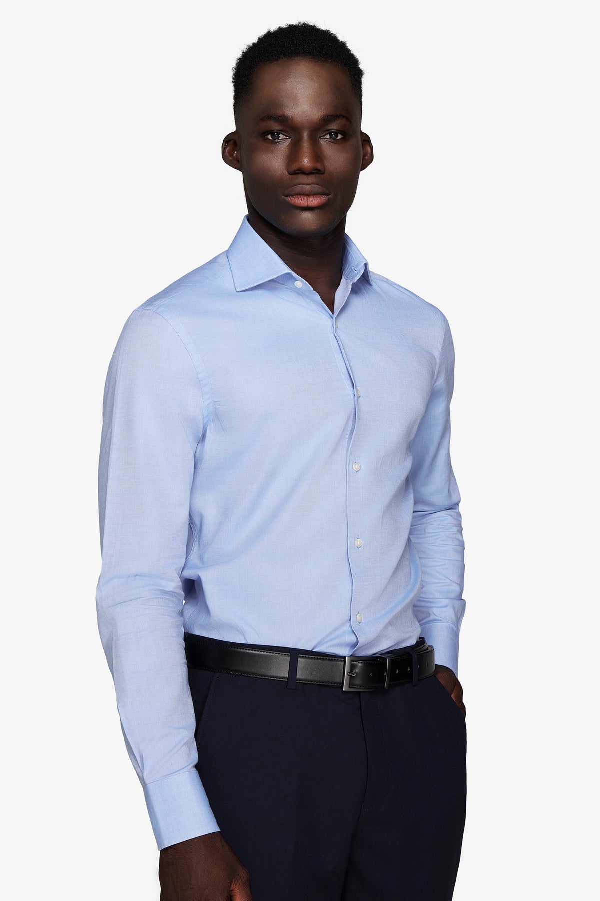 Camicia oxford azzurra slim