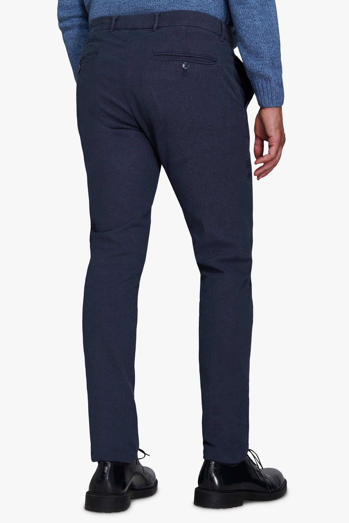 Pantalon armuré bleu turquoise