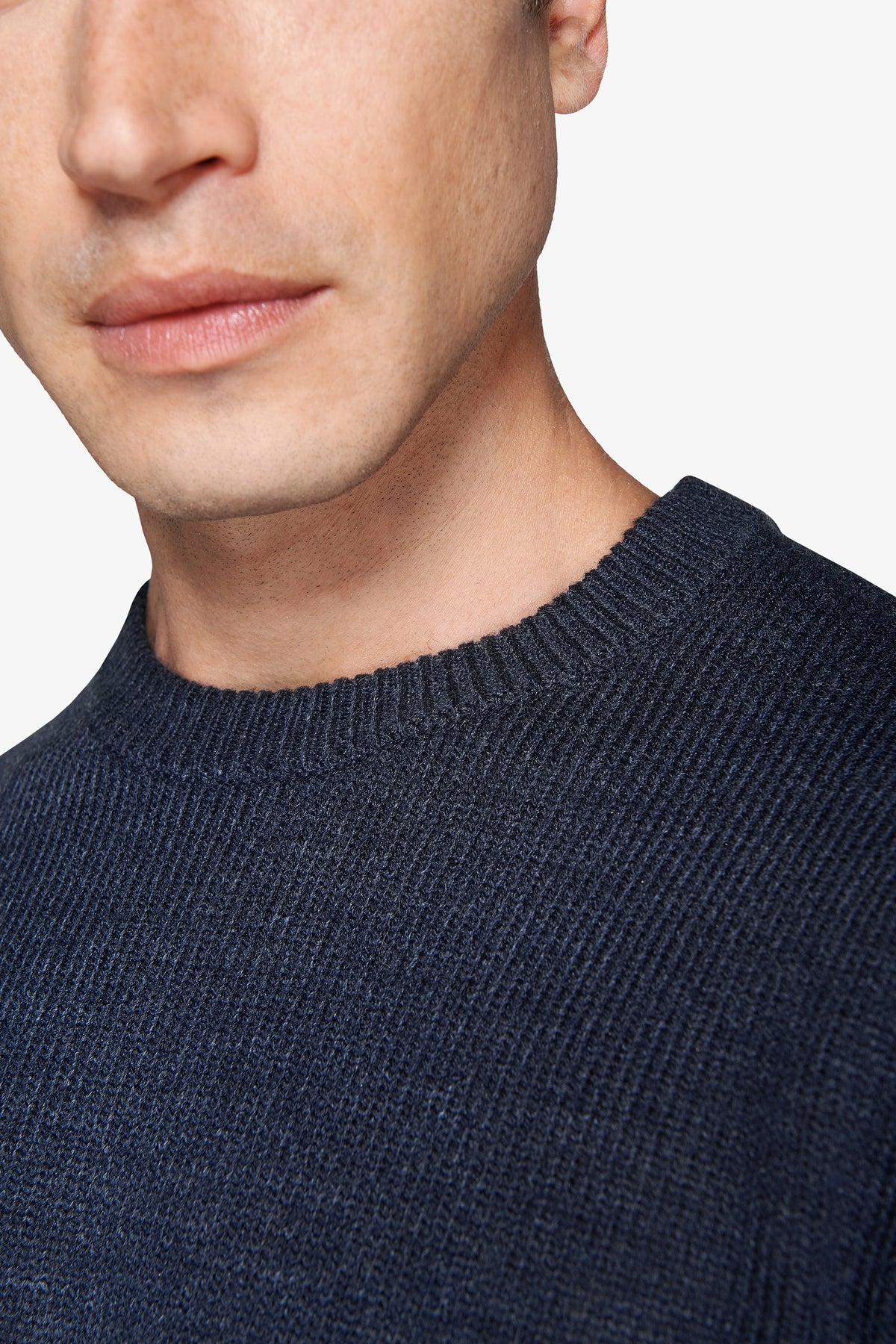 Maglia girocollo effetto lambswool avion