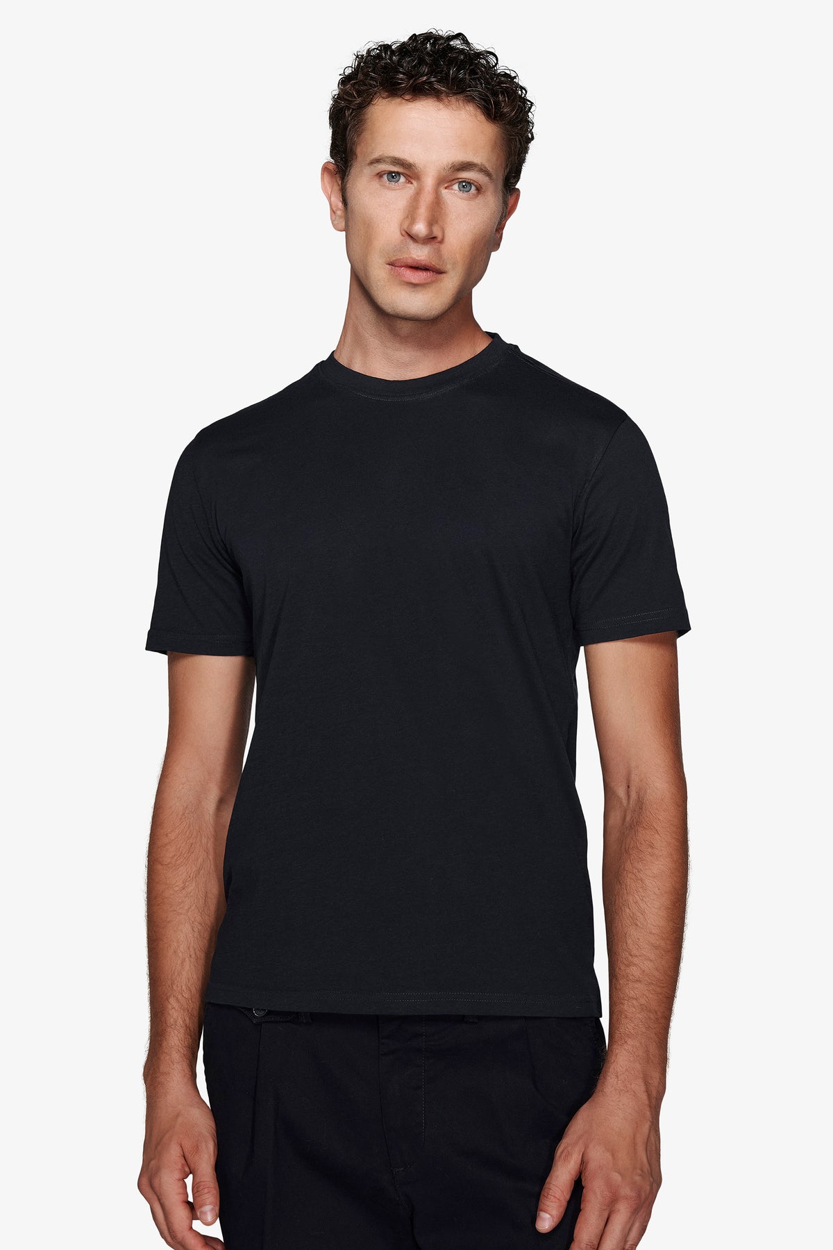 T-shirt in cotone leggero blu