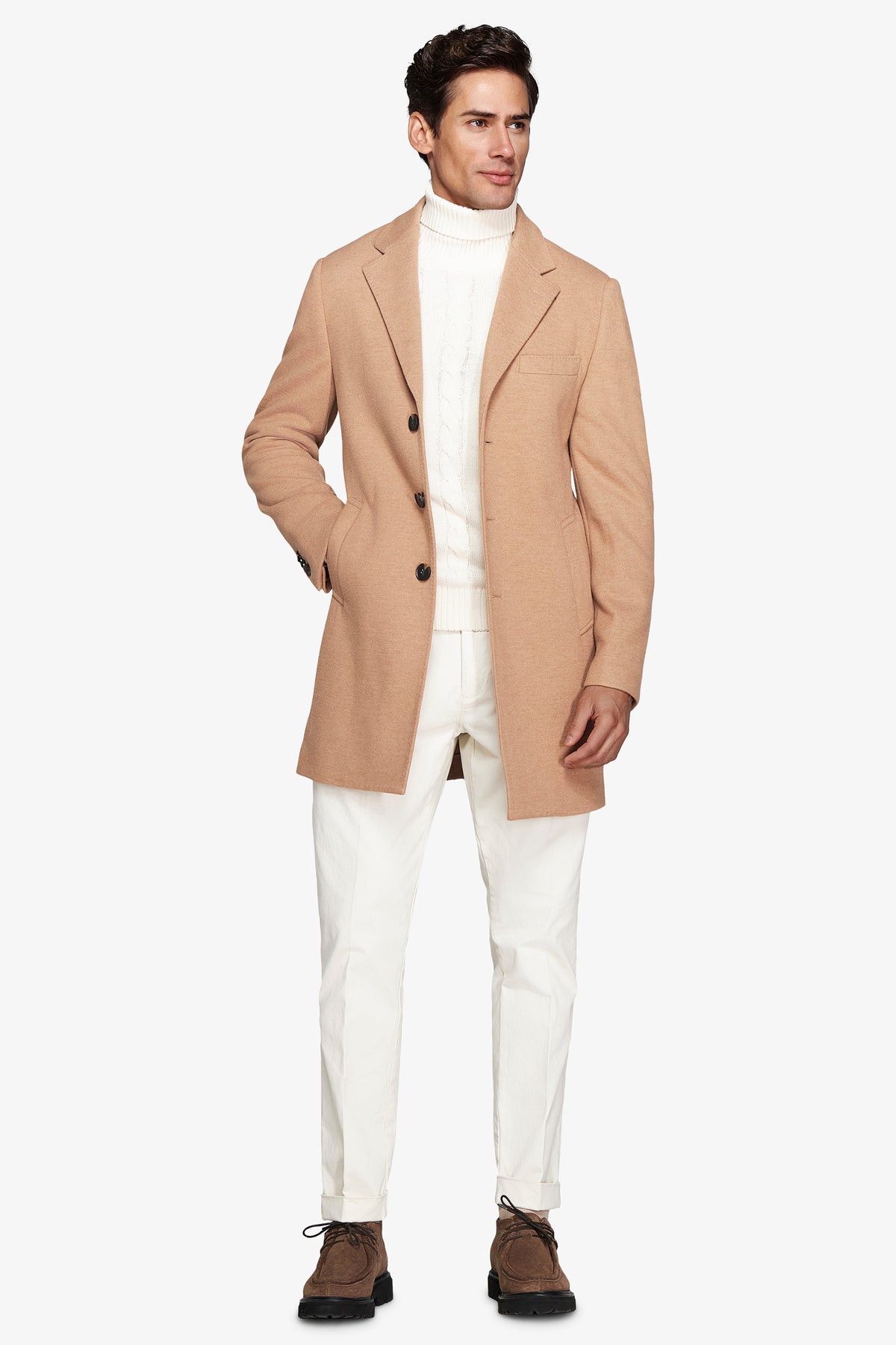 Cappotto baronetto cammello