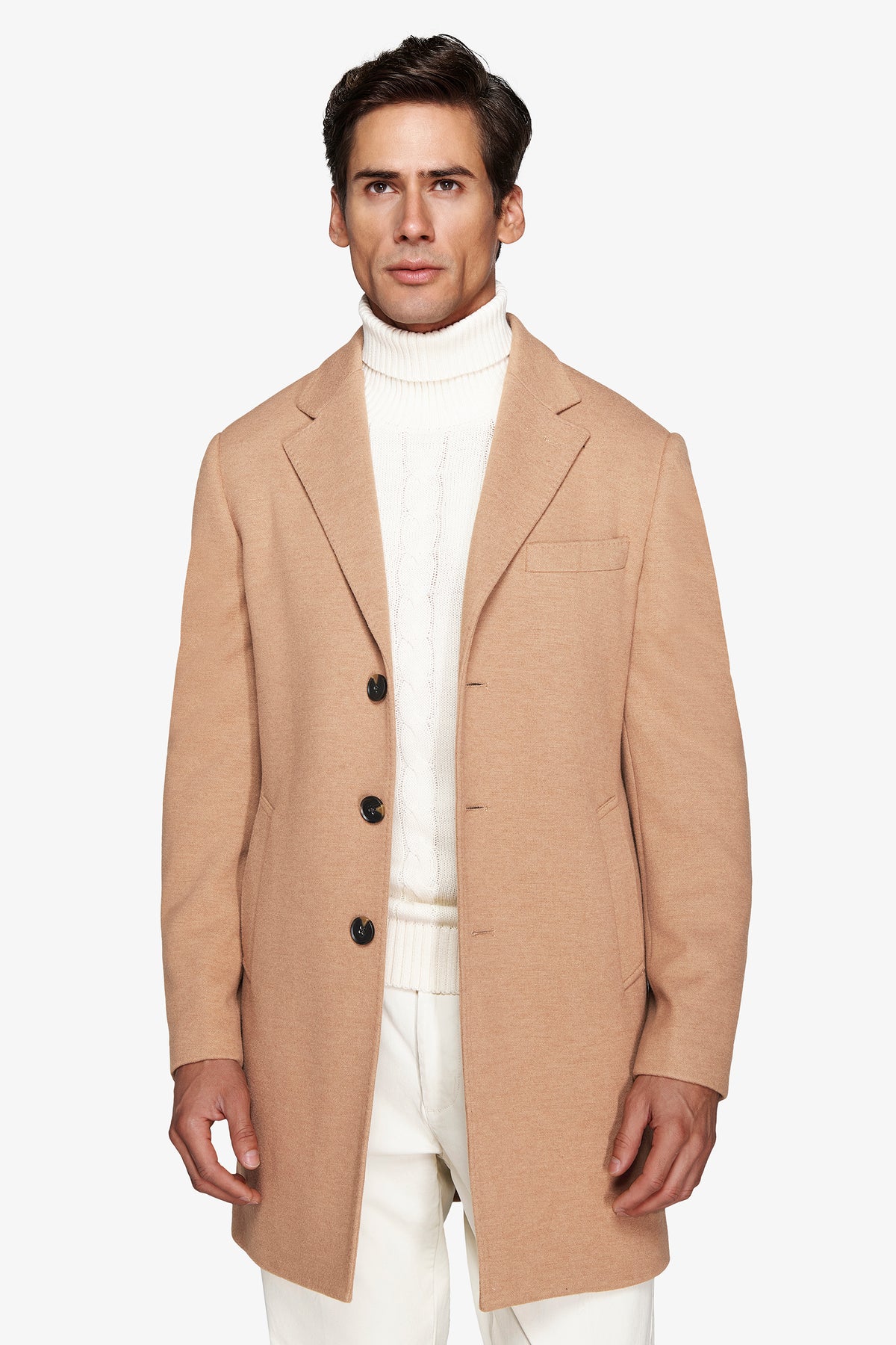 Cappotto baronetto cammello