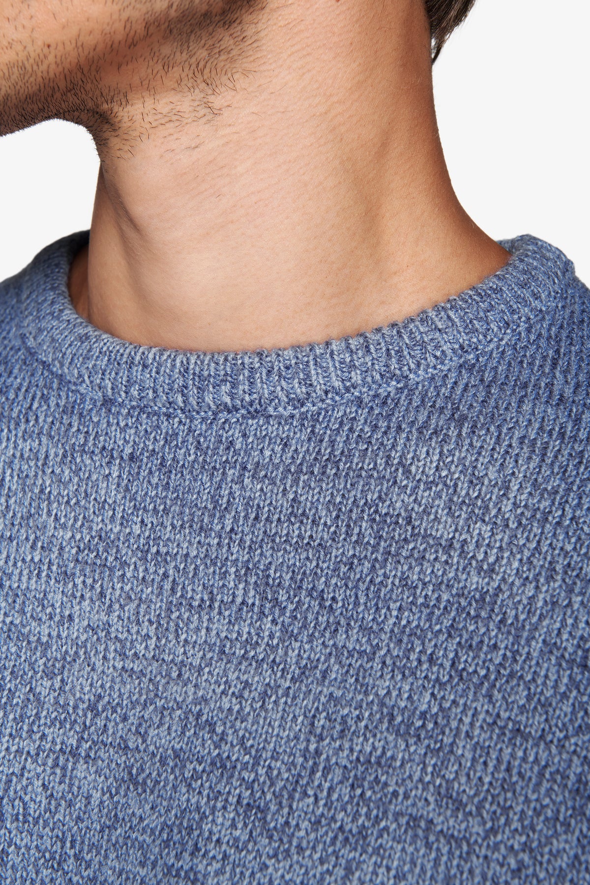 Maglia girocollo mouline' carta da zucchero