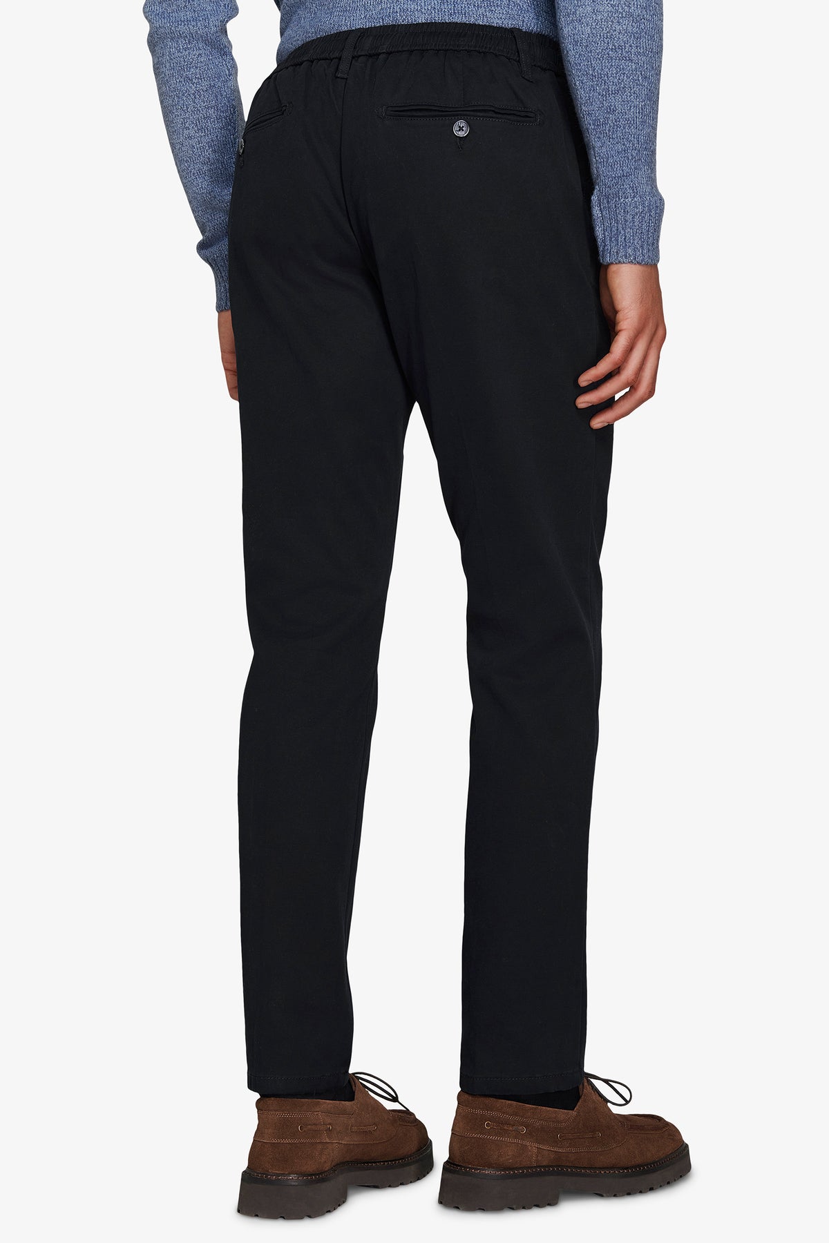 Pantalaccio jersey stretch blu