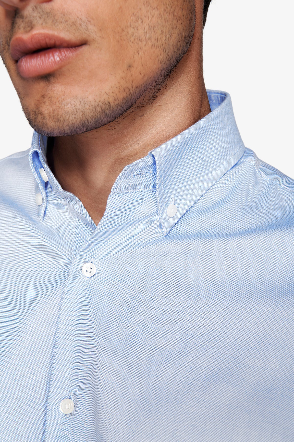 Camicia oxford button down azzurra