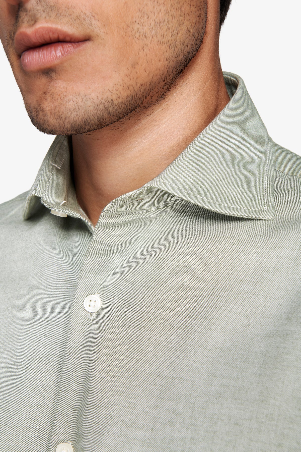 Camicia effetto flanella verde