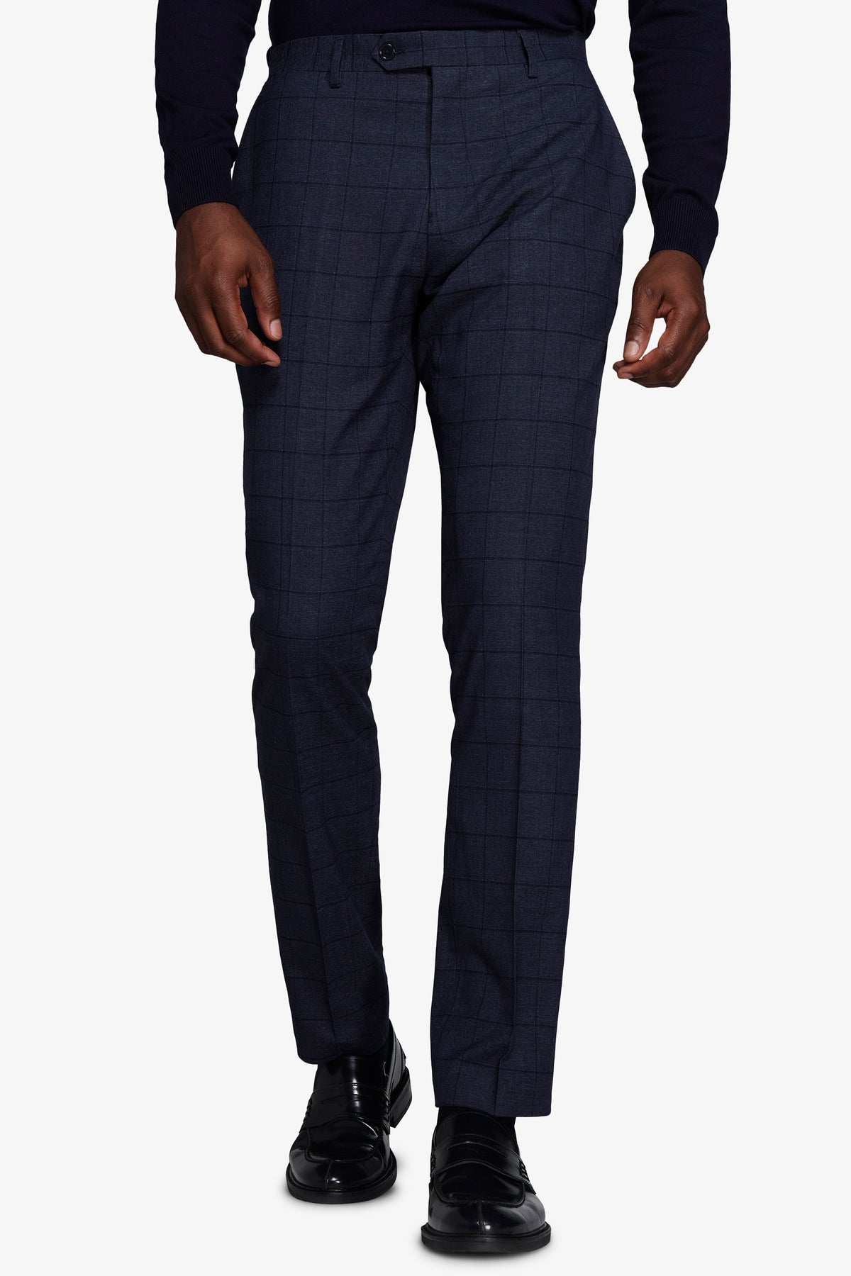 Pantaloni finestrati blu