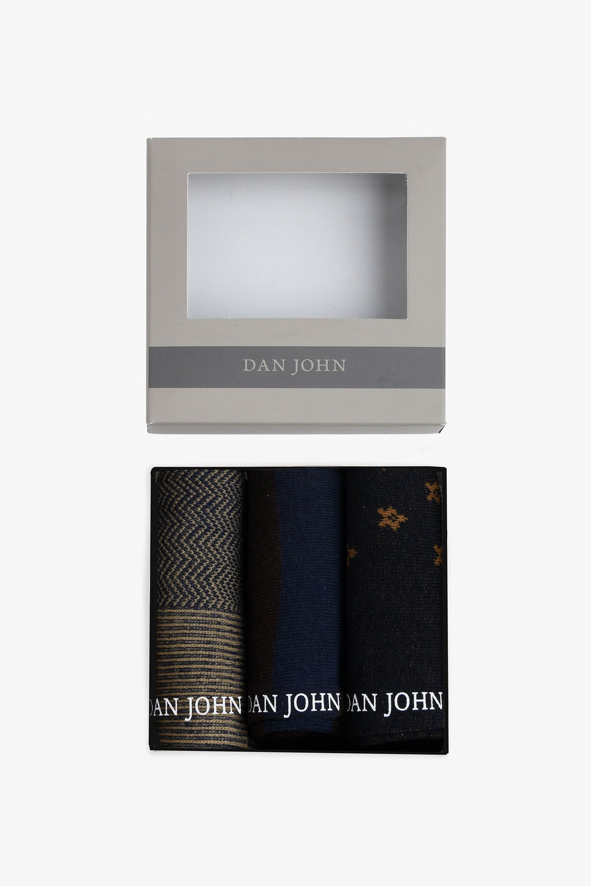 3-pack calzini multi fantasia blu-Dan John