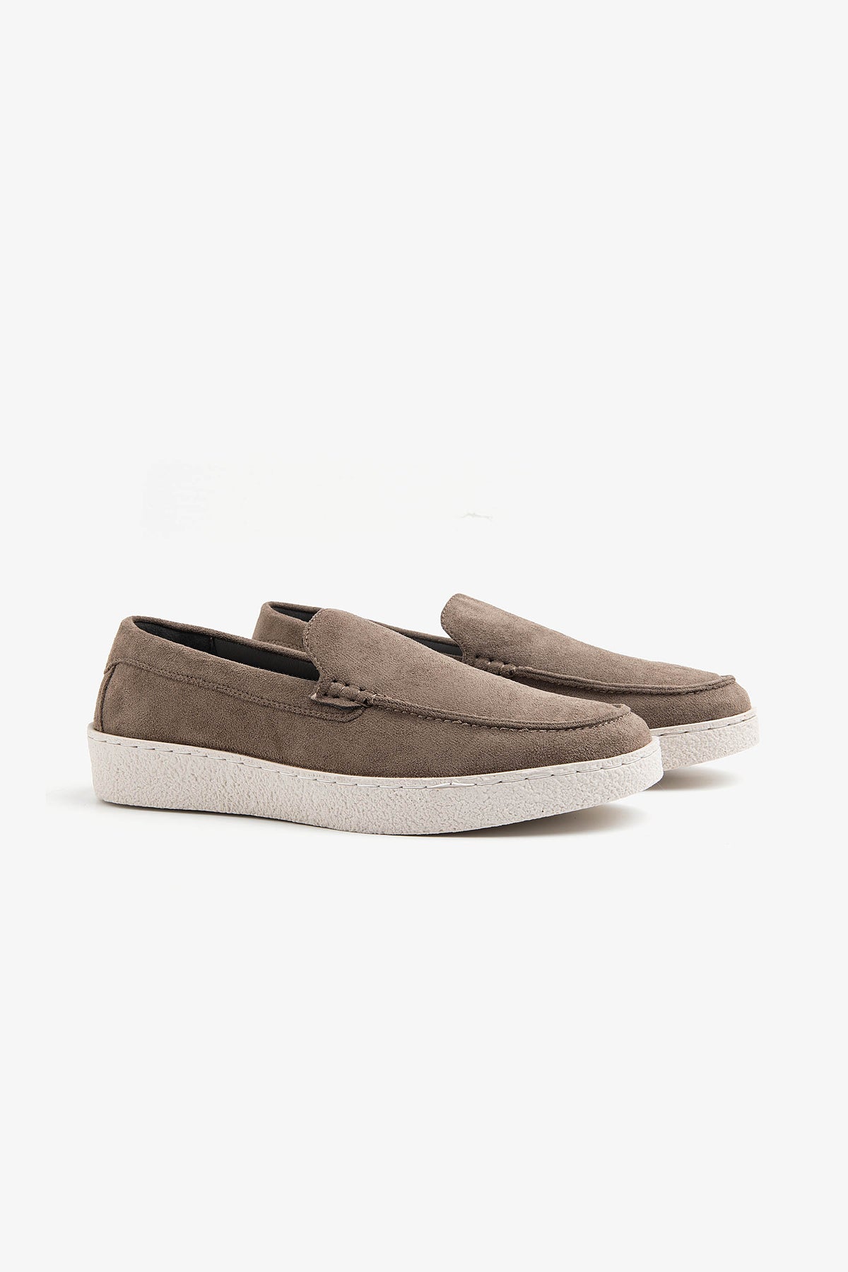 Mocassino ecosuede tortora