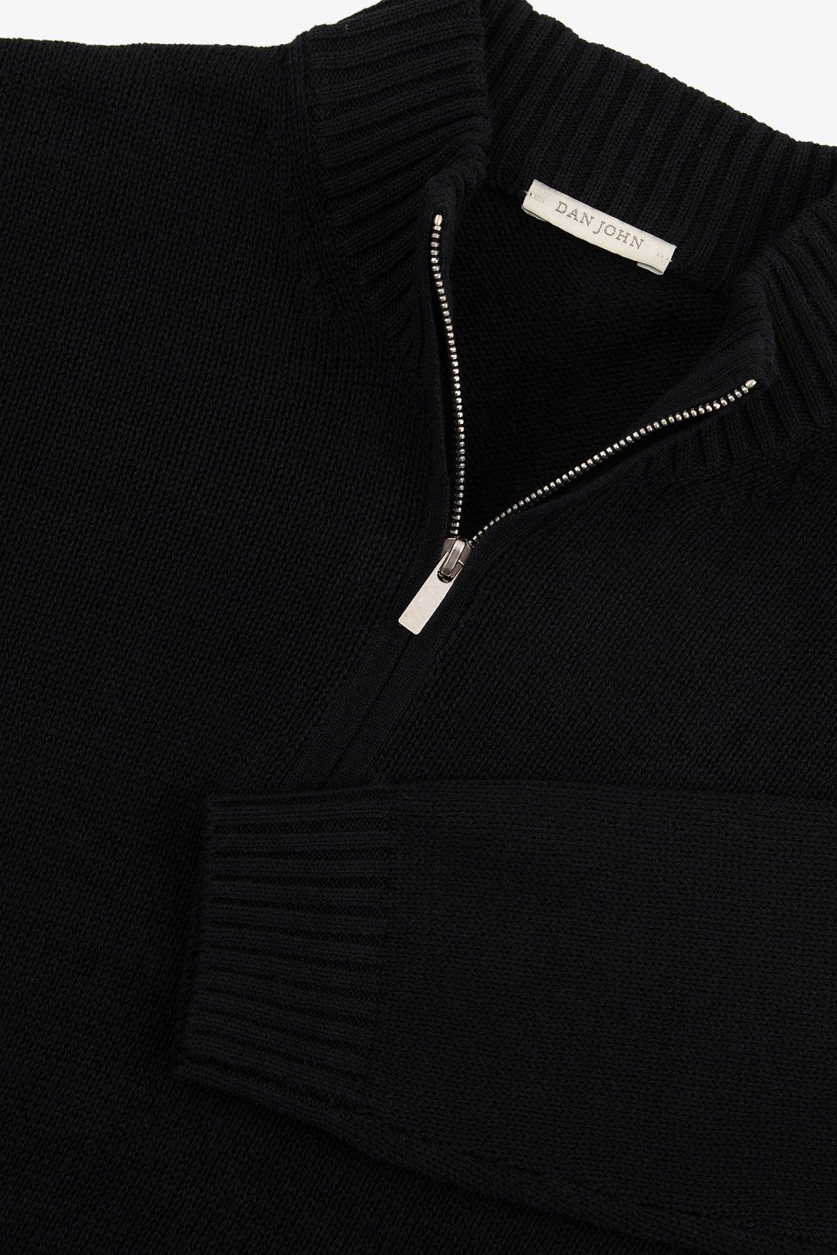 Maglia half zip nera