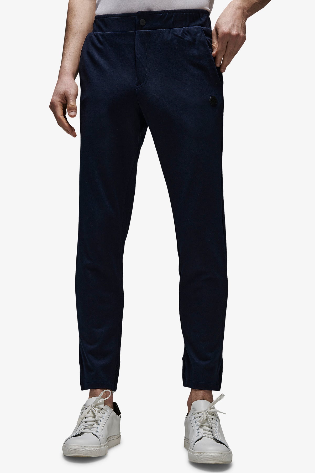 DNJ blue soft technical trousers