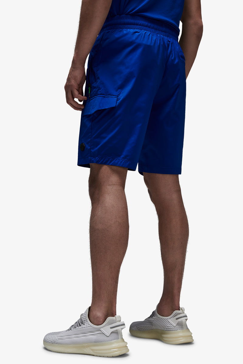 Bermudas técnicas con bolsillo grande color azul Francia