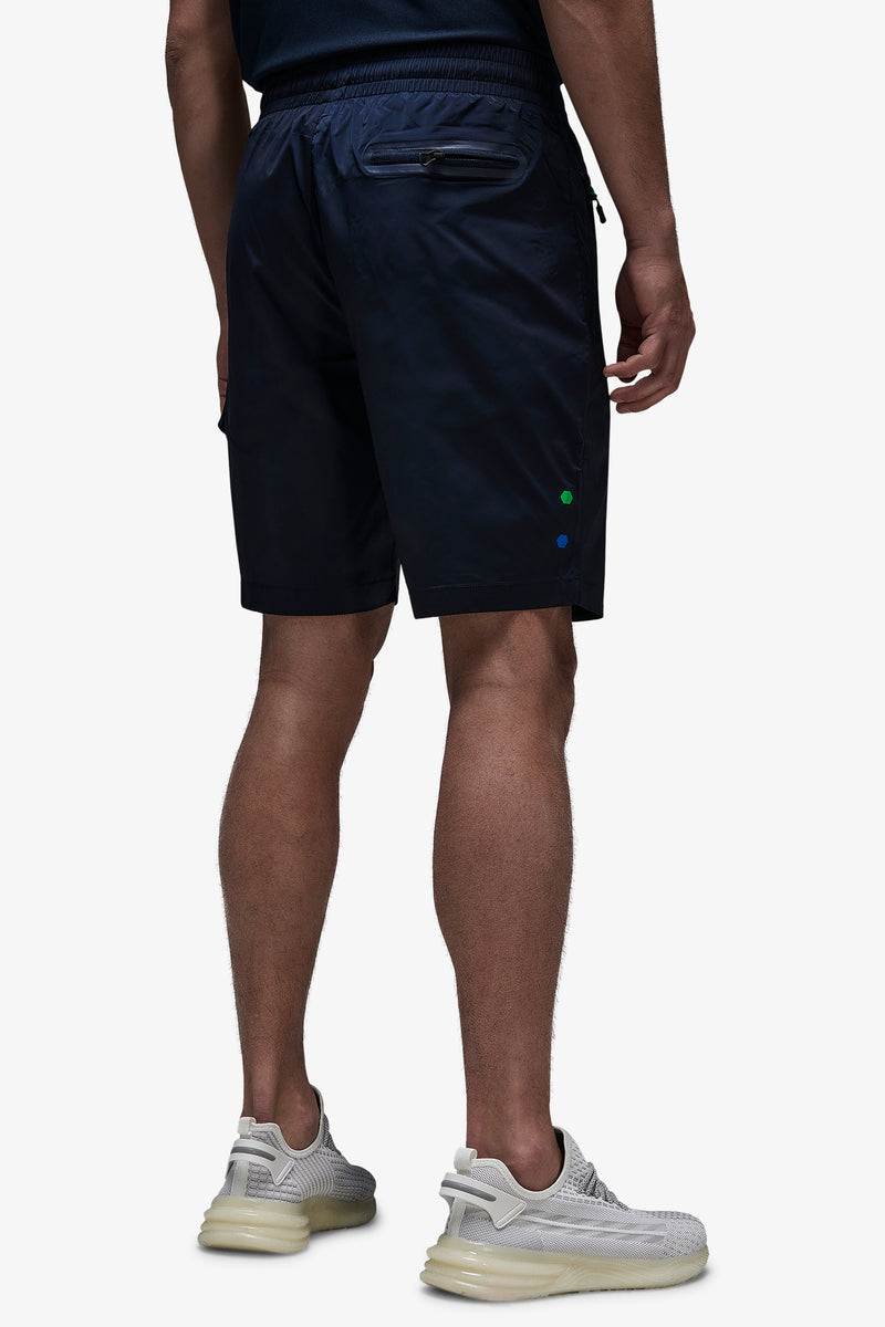 DNJ Blue Technical Bermuda Shorts With Large Pocket