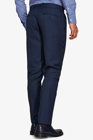 Pantalone da abito occhio di pernice blu-Dan John