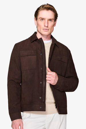 Brown shirt collar jacket