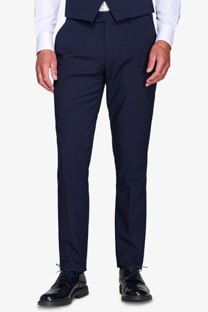 Pantalone da abito classico blu slim-Dan John