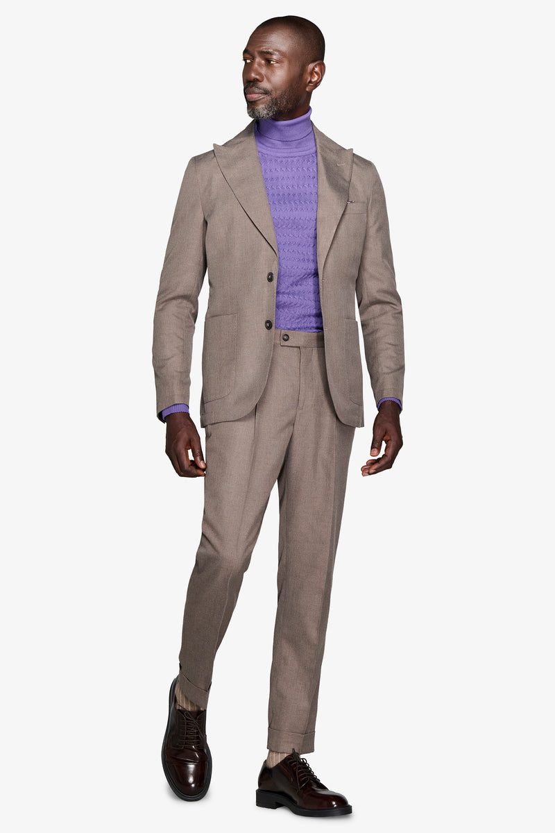 Giacca twill tortora