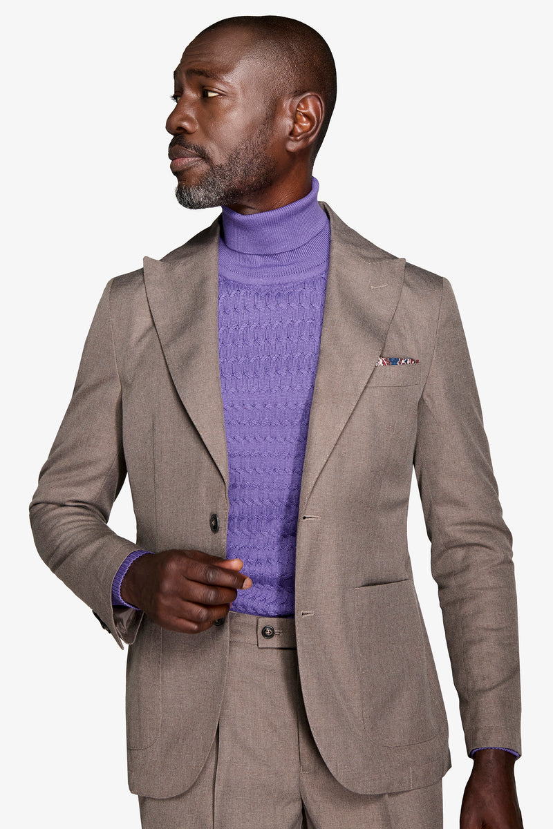 Giacca twill tortora