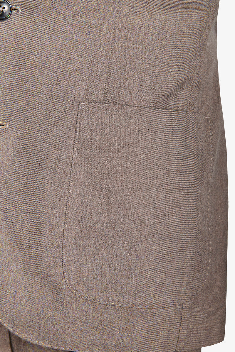 Giacca twill tortora