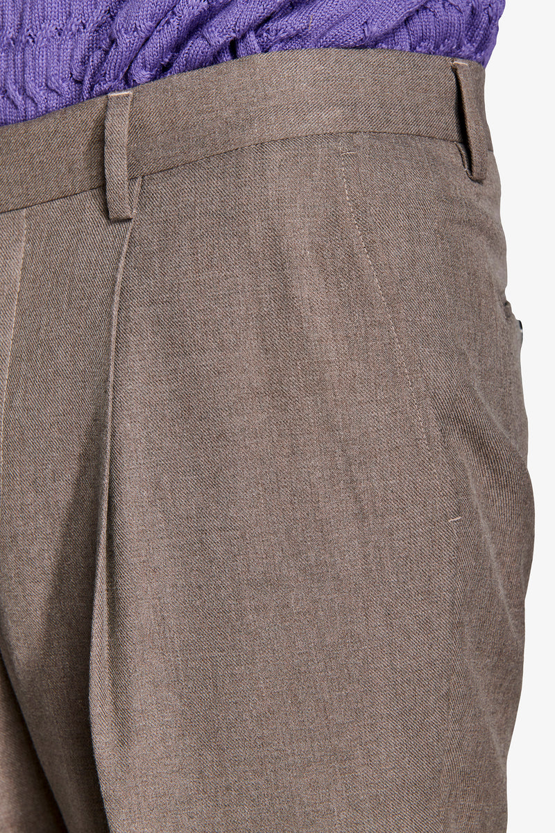 Pantaloni twill tortora