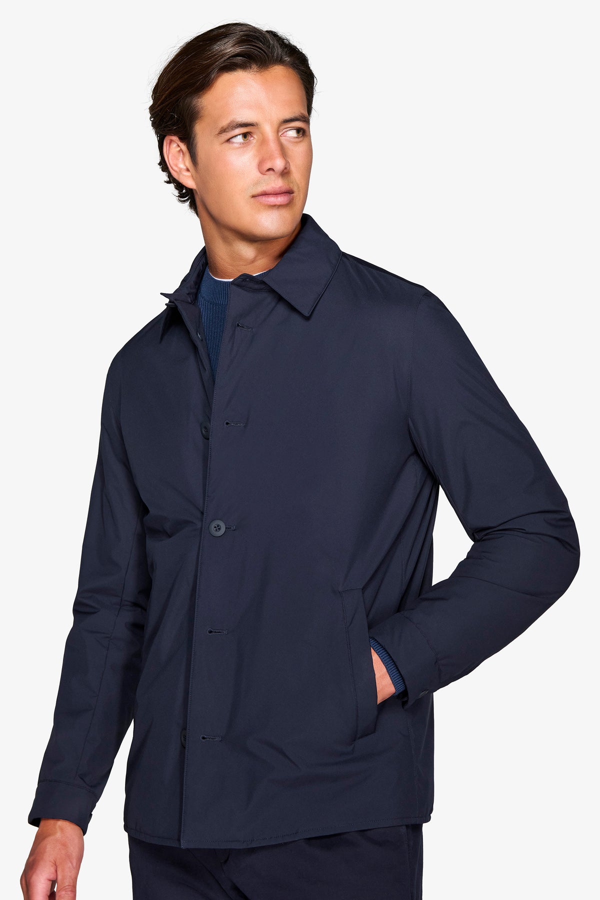 Trench corto blu-Dan John