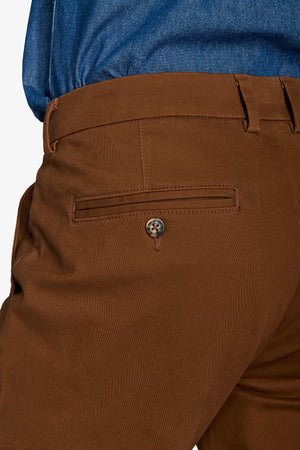 Camel gabardine chinos