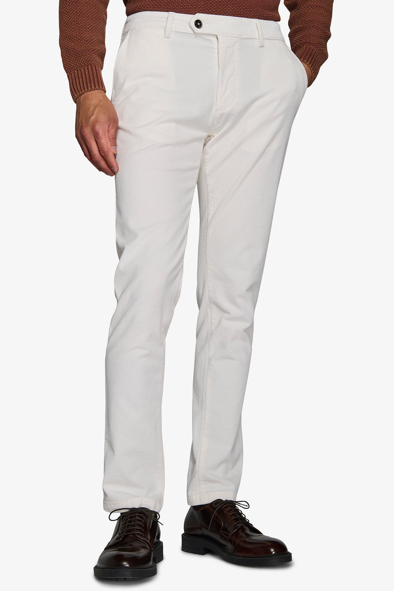 Pantaloni chino in velluto bianco-Dan John