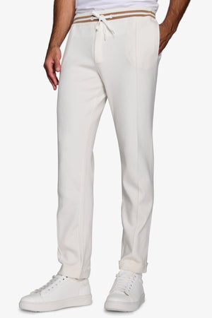 DNJ cream sweatpants