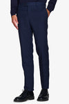 Pantaloni da abito armaturati blu slim-Dan John
