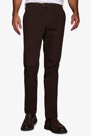 Brown gabardine chinos