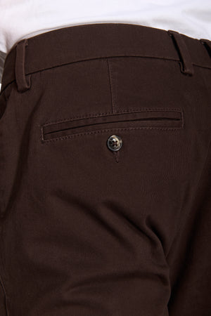 Brown gabardine chinos