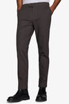 Pantalon chino en gabardine anthracite