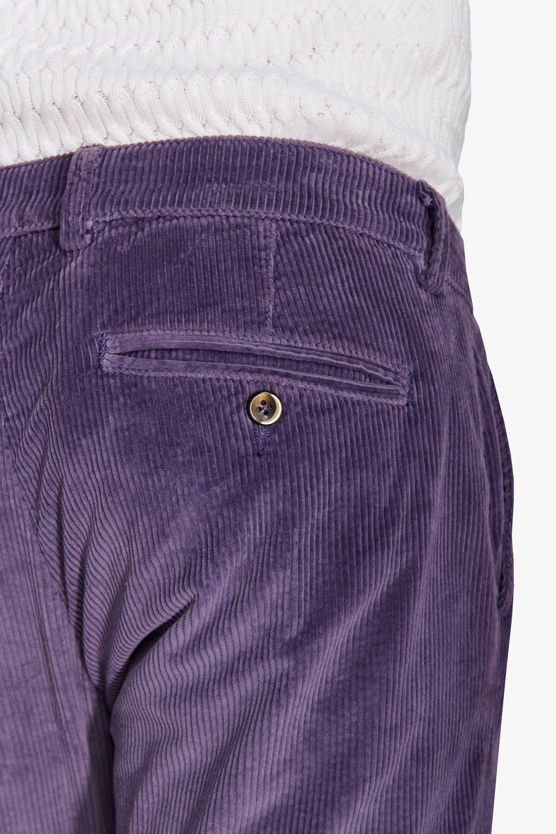 Pantaloni chino in velluto viola-Dan John