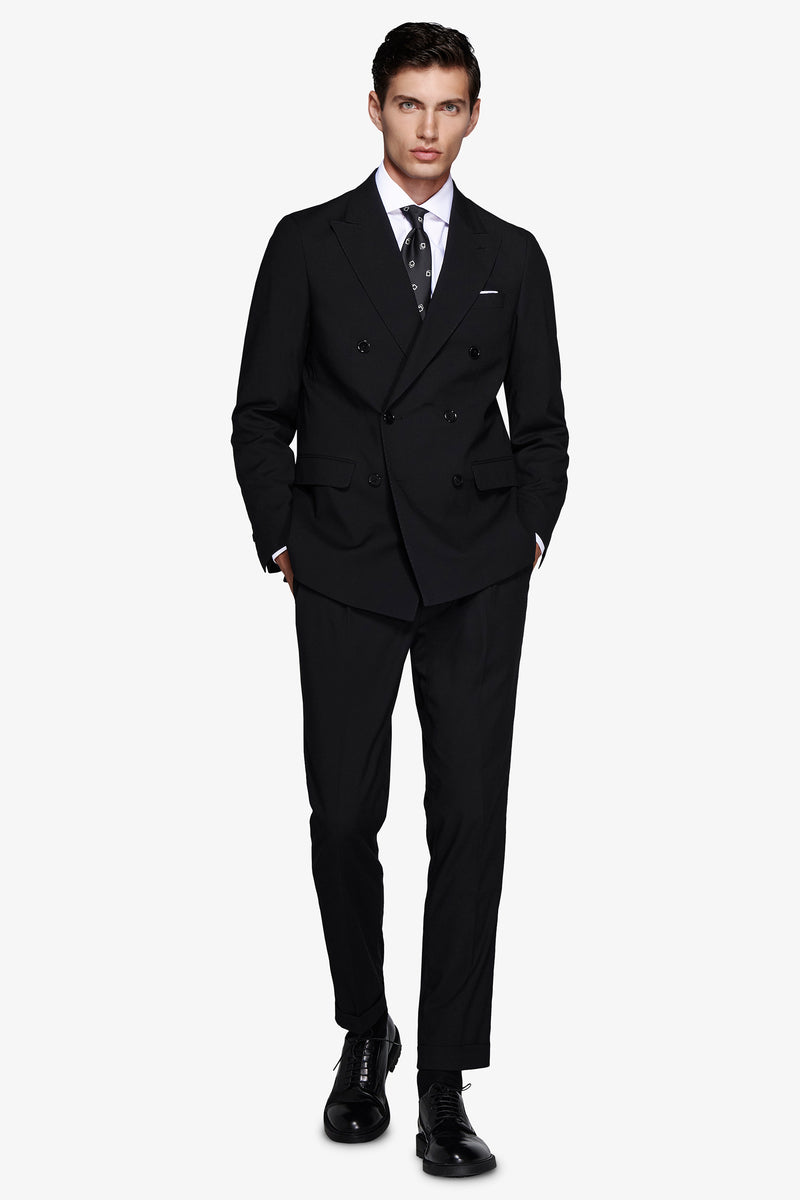 Giacca doppiopetto nera