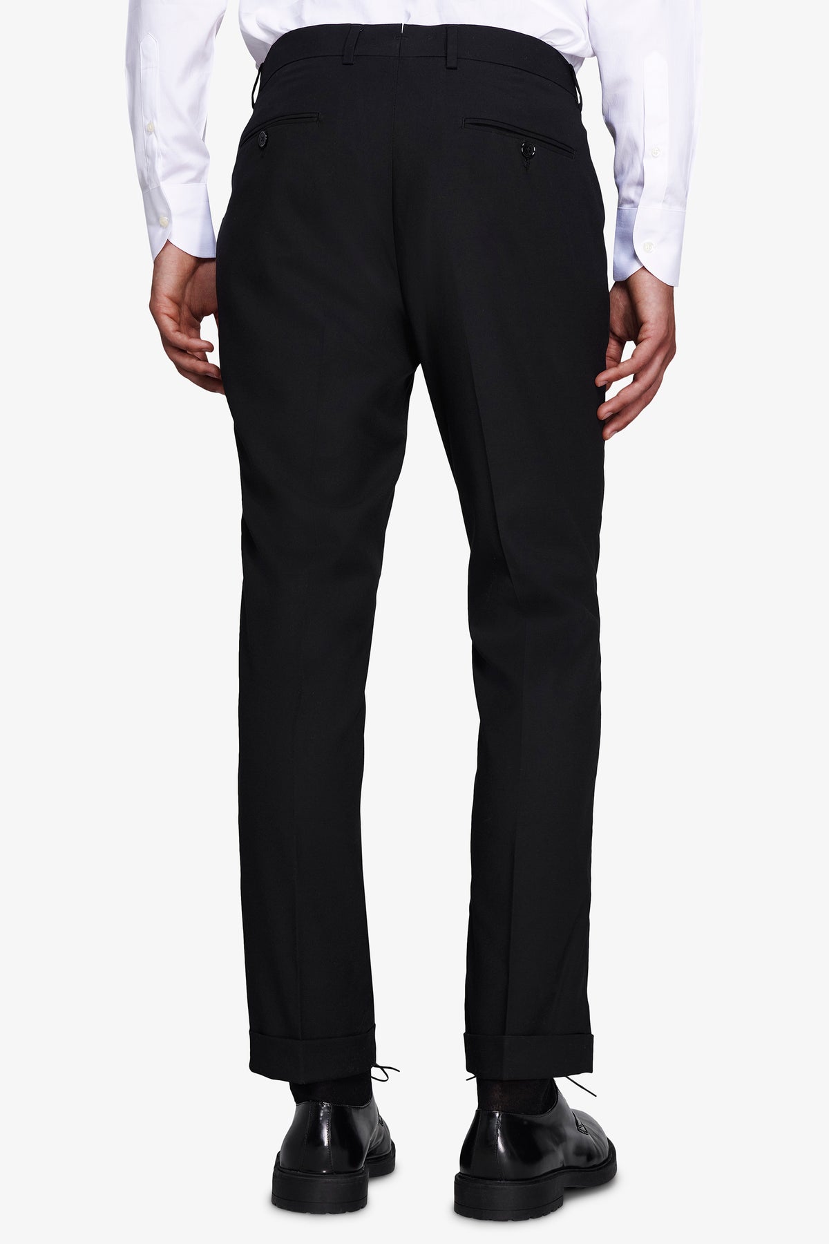 Pantaloni classici con pinces neri
