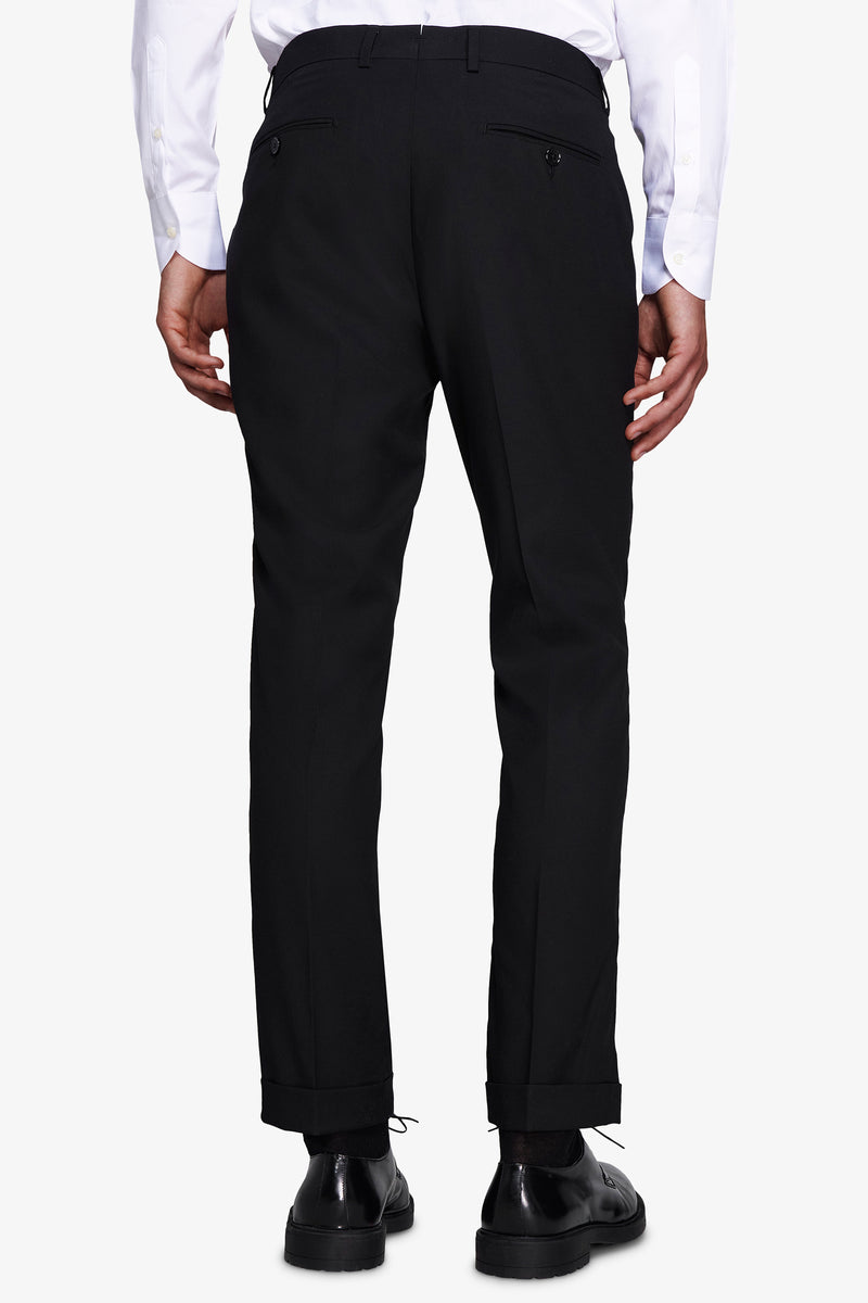 Pantaloni classici con pinces neri