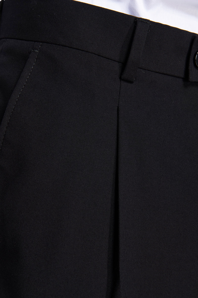 Pantaloni classici con pinces neri