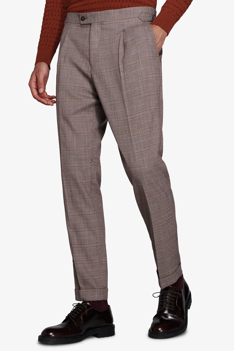 Pantaloni galles tortora