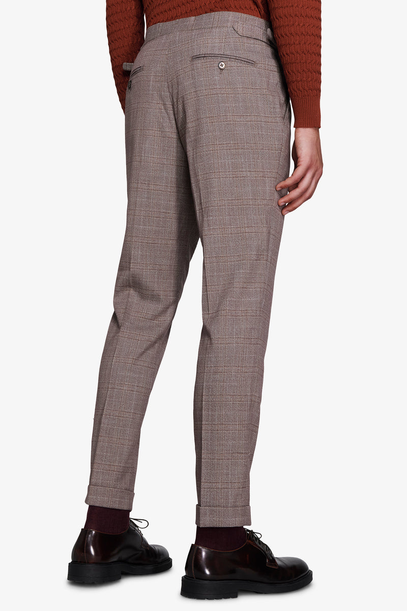 Pantaloni galles tortora