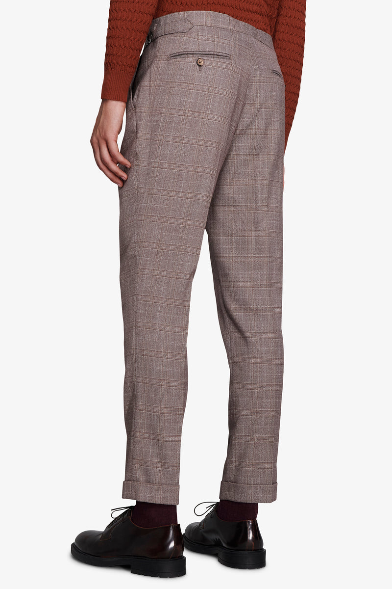 Pantaloni galles tortora