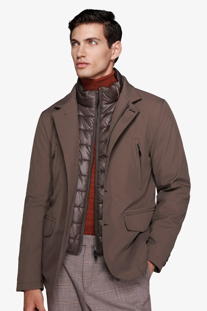 Field jacket tecnica tortora