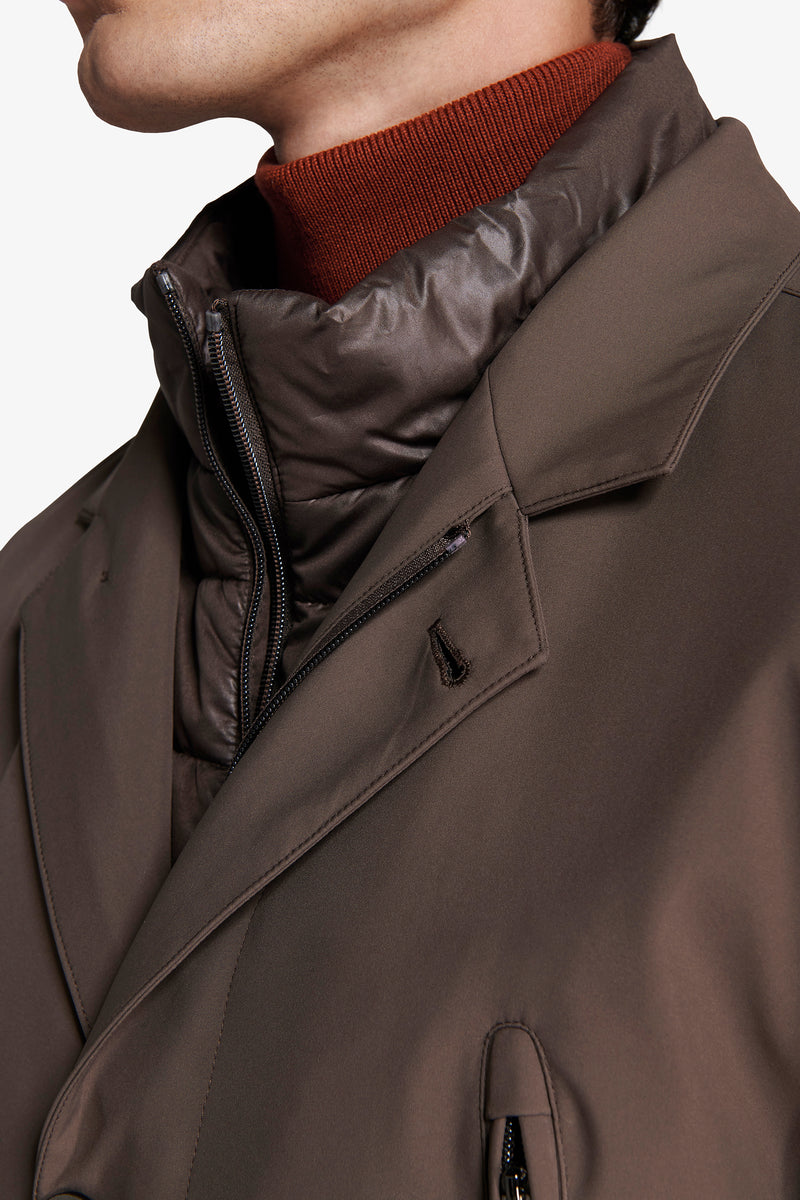 Field jacket tecnica tortora