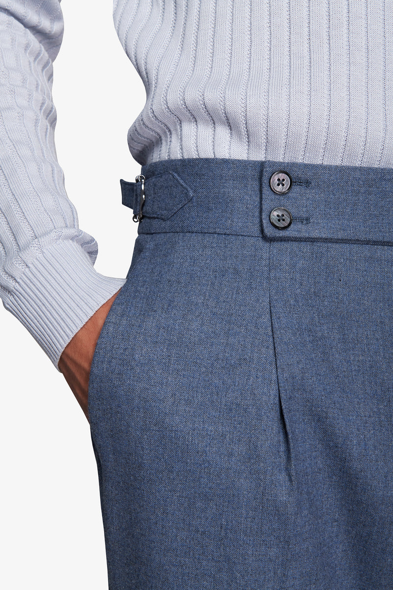 Pantaloni effetto flanella carta da zucchero